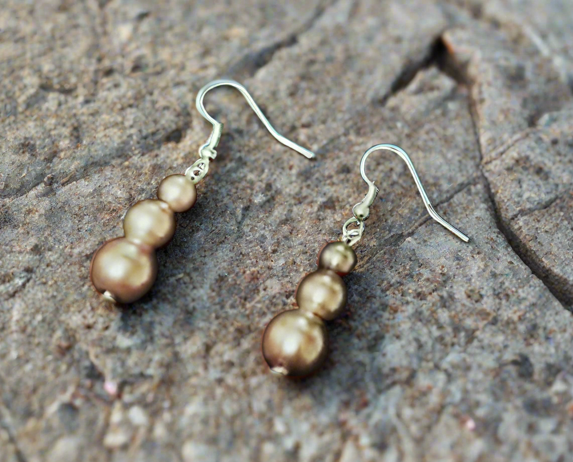 Imitation Pearl Dangle Earrings