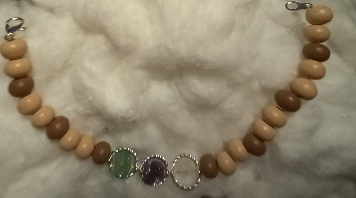 Beige Unisex Protection Bracelet